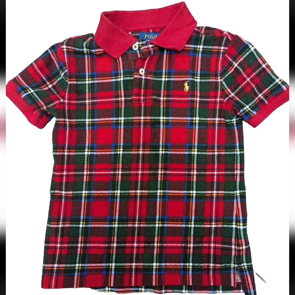 Polo Ralph Lauren Boys Christmas Shirt Sz 7 Small Boys